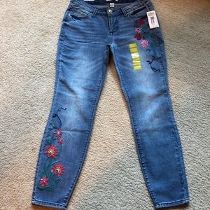 Vintage America Boho Skinny Ankle Jeans